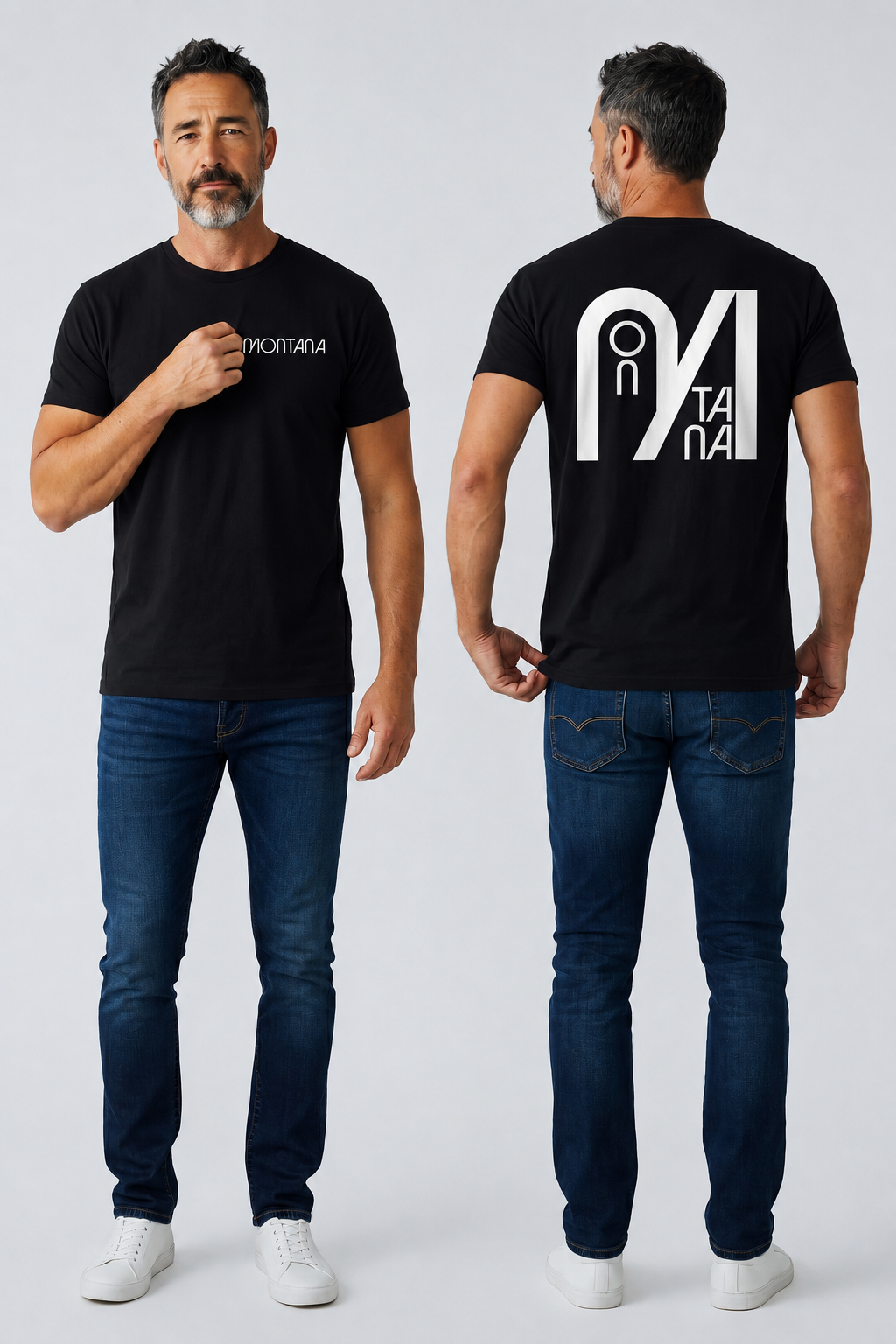 Camiseta Montana "ON" · Negra