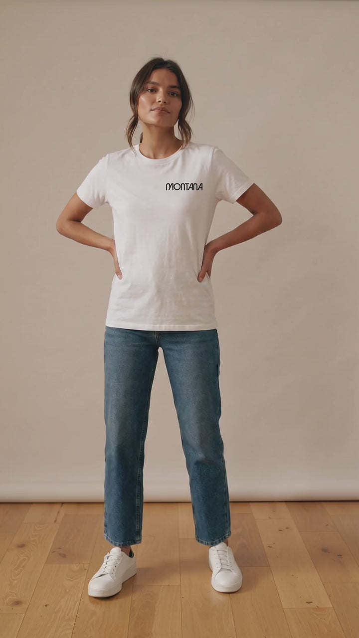 Camiseta Montana "ON" · Blanca
