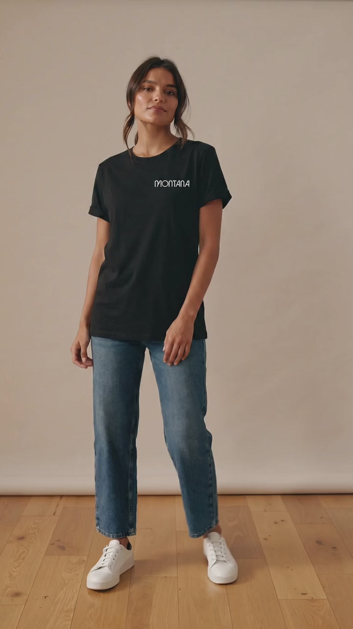 Camiseta Montana "ON" · Negra